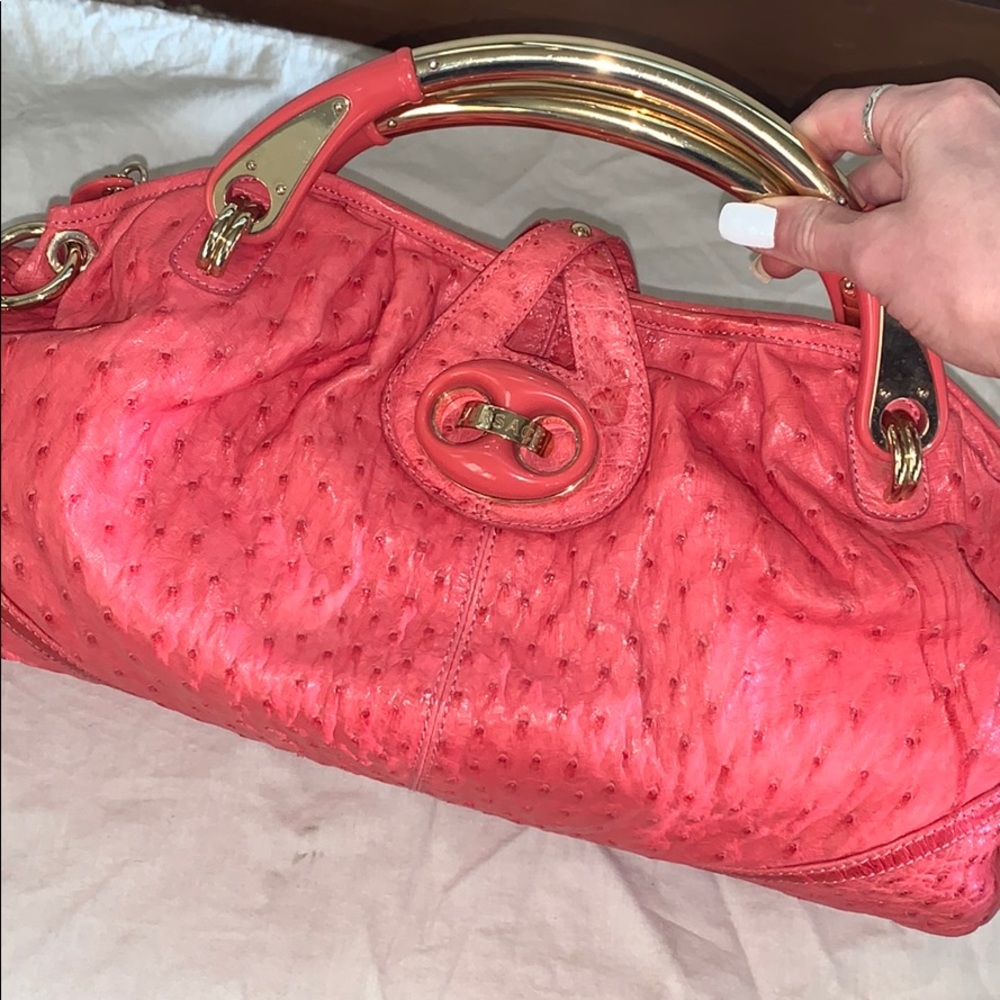 Versace Authentic Pink Purse Gold Hardware